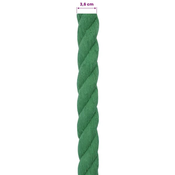 Rep Grön 3,6 x 3,6 x 2500 cm Bomull