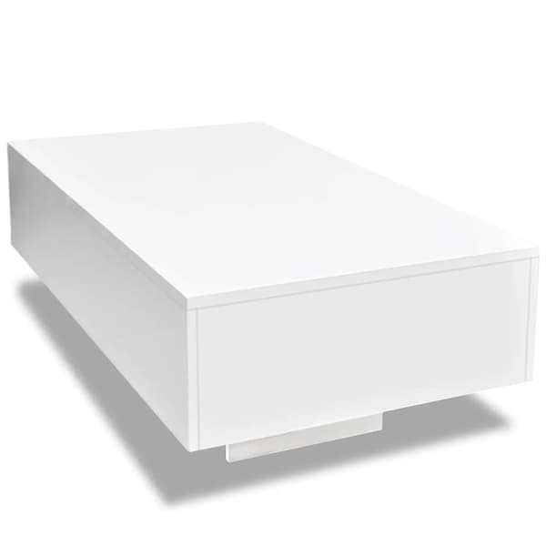 Soffbord högglans vit