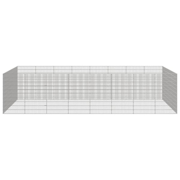 Husdjursbur 24-panel 54x100 cm galvaniserat järn