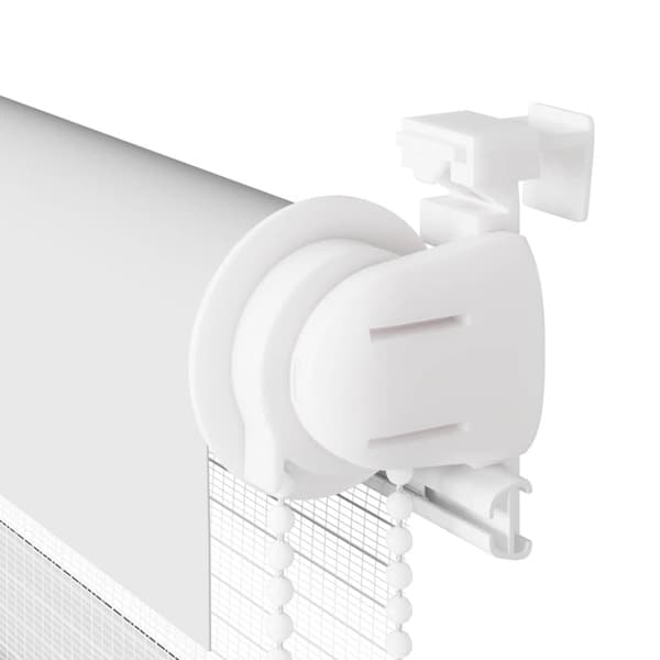 Rullgardin zebra vit 125x100 cm tyg bredd 120,9 cm polyester