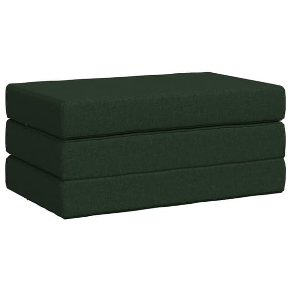 Fällbar Soffbed 80 x 67 x 45 cm Mörkgrön