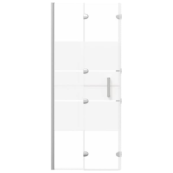 Duschvägg vikbar ESG 120x140 cm vit