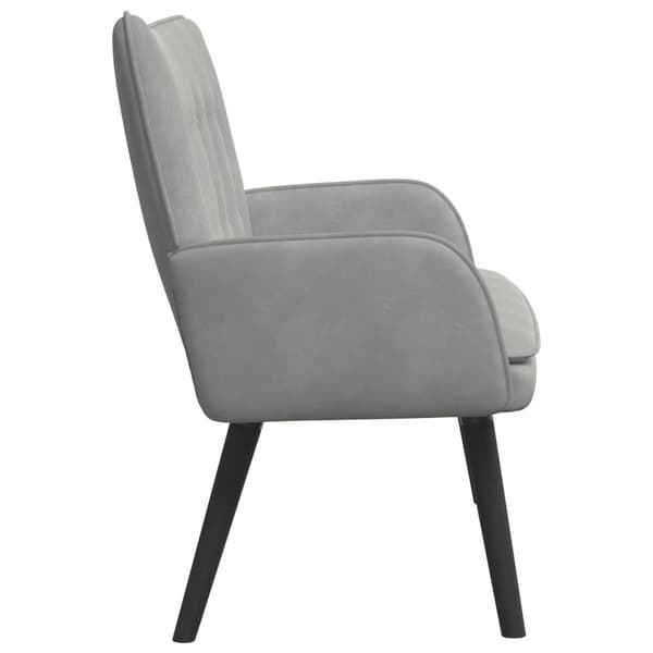 Tvåsitssoffa Ljusgrå 115 x 61 x 87 cm Sammet