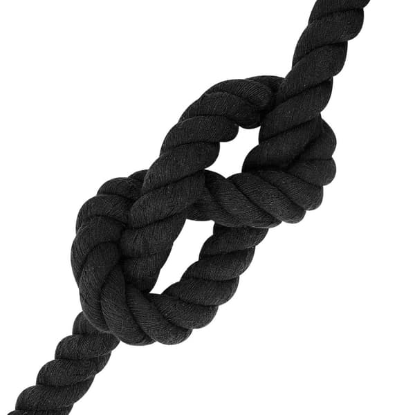 Rep Svart 3 x 3 x 1000 cm Bomull