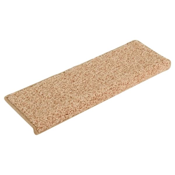 Trappmattor 15 st 65x21x4 cm guldfärgade rektangulära kanter