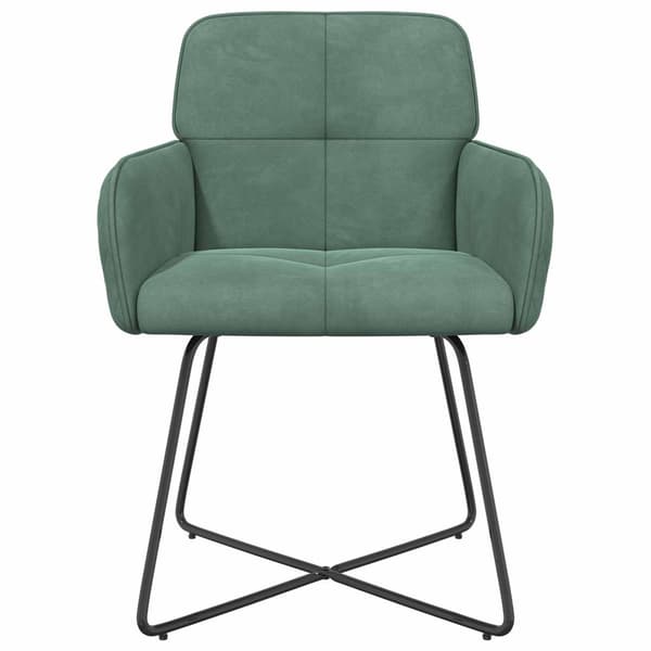 Matstolar 2 pcs Sammet Havgrön 59 x 56,5 x 86 cm