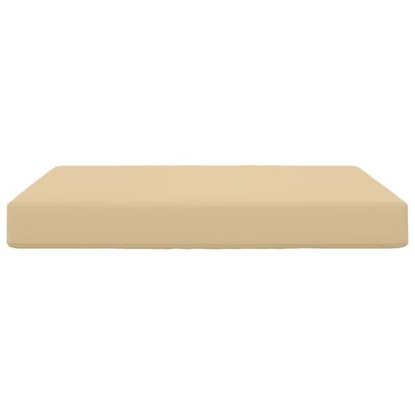 Utomhus Soffa Kudde Beige 80 x 80 x 8 cm Polyester