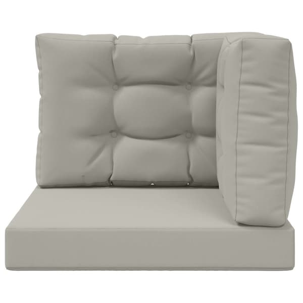 Utomhus Soffa Kudde 3 pcs Grå Polyester