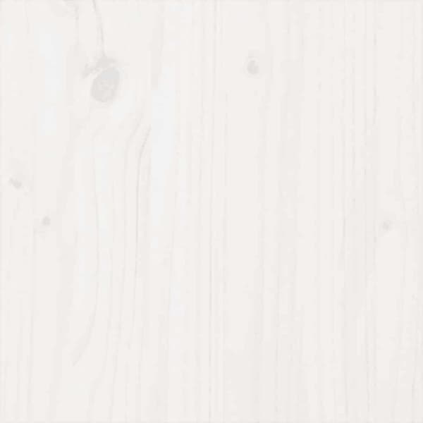 Sängram vit massivt trä 150x200 cm