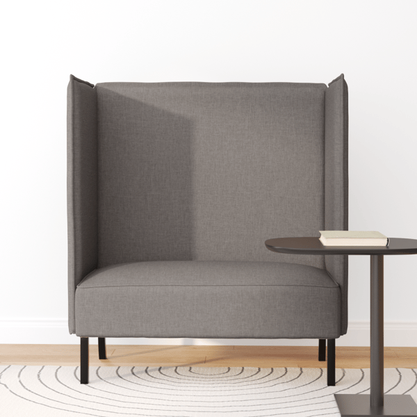 Hög Ryggsoffa 101cm Taupe tyg