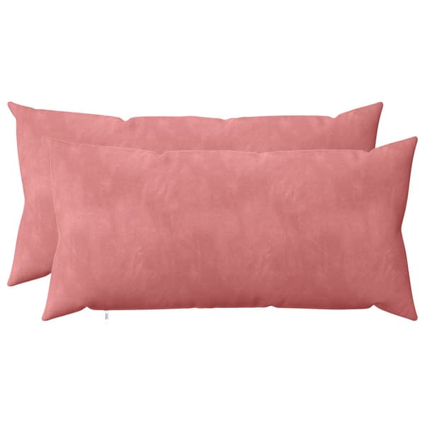 Kuddöverdrag 2 st HEERLEN Rosa 40 x 70 cm Sammet