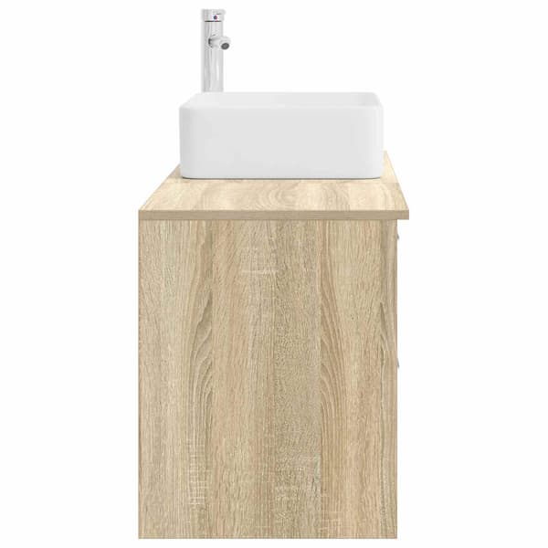 Badrumsmöbelset 2 pcs Sonoma-ek Konstruerat trä