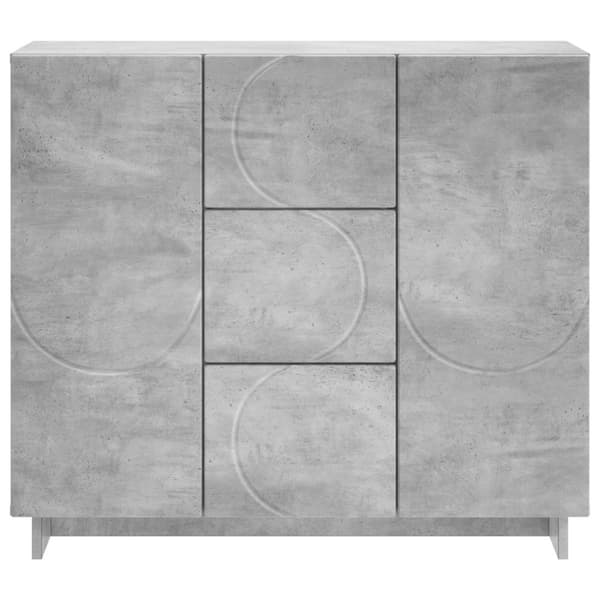 Sideboard Betonggrå 85.5 x 31 x 75 cm Konstruerat trä