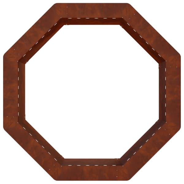 Eldstad ring Rostig 60 x 60 x 25 cm Väderbeständig stål