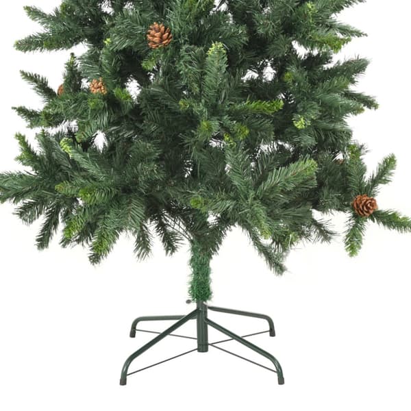 Plastgran med kottar grön 180 cm