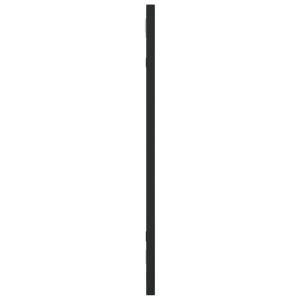 Väggspegel svart 20x50 cm rektangulär järn