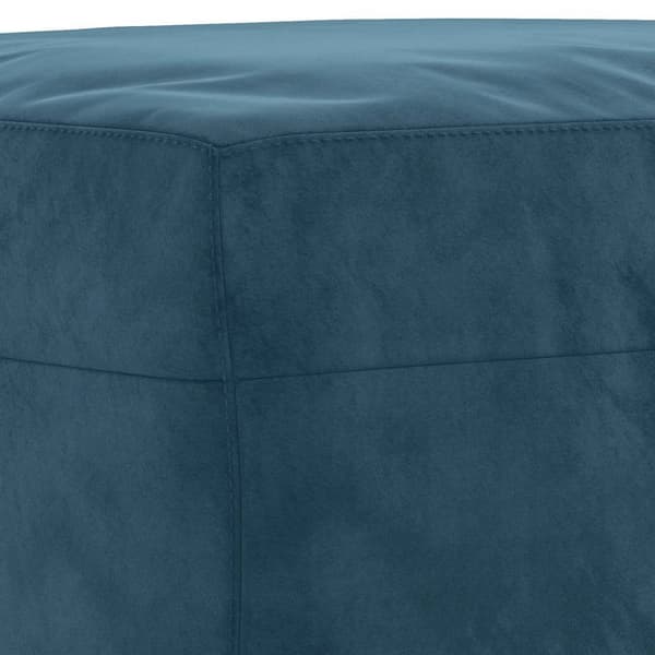 Fotpall Blå 70x55x41 cm sammet