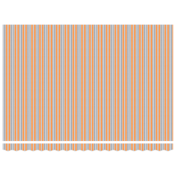 Utfällbar markis Flerfärgsdesign 450 × 300 cm