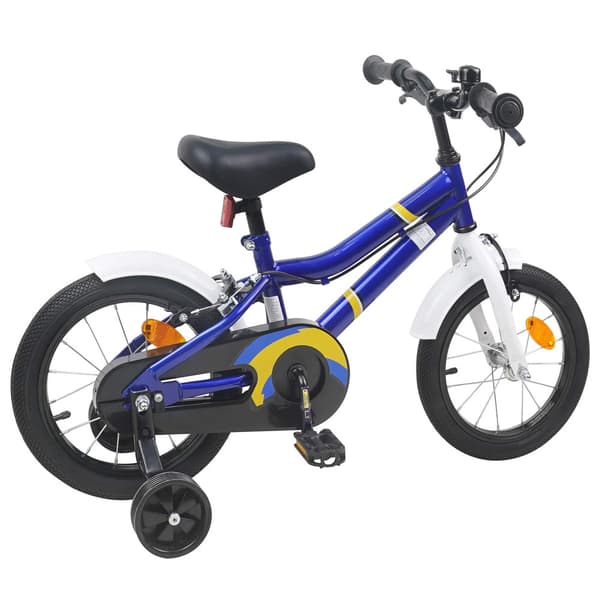 Barncykel 12 Tum för 2-4 åringar Blå vit