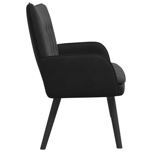 Tvåsitssoffa Svart 115 x 61 x 87 cm Sammet