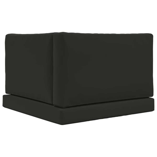Utomhus Soffa Kudde 3 pcs Svart Polyester
