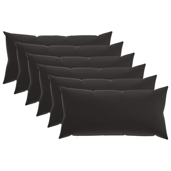 Kuddöverdrag 6 st HEERLEN Flerfärgsdesign 40 x 80 cm Polyester