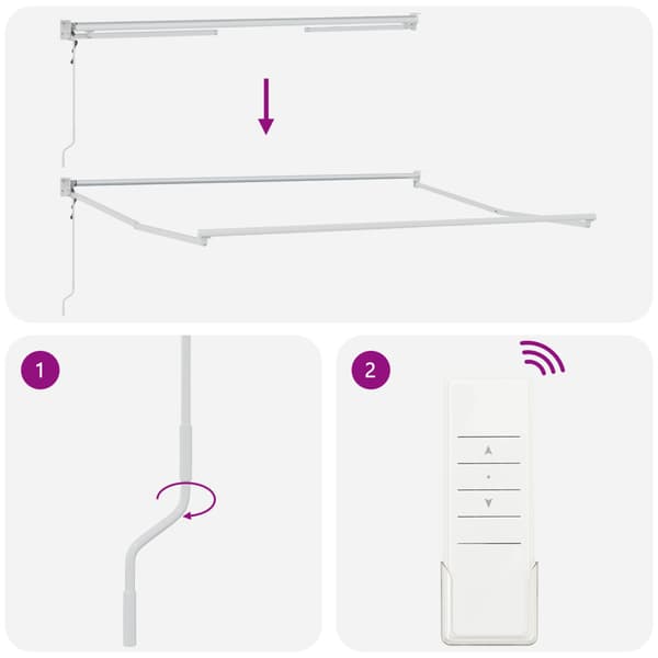 Utfällbar markis Flerfärgsdesign 350 x 250 cm