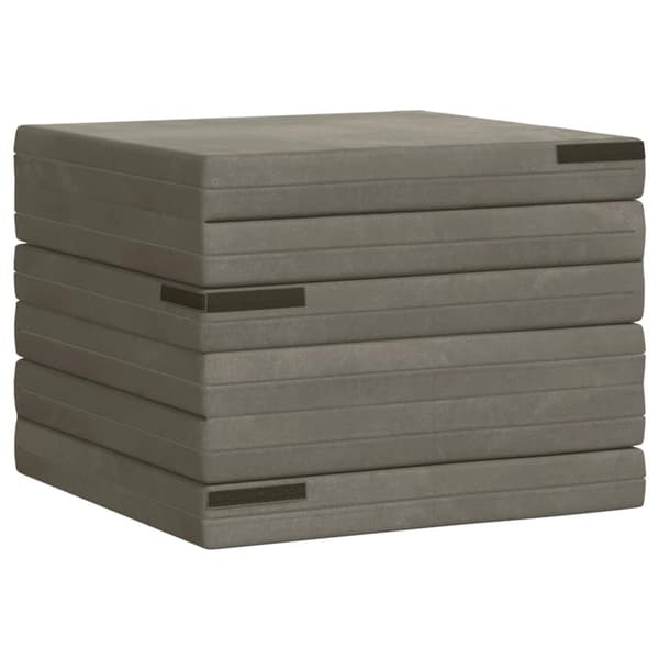 Fällbar Soffbed 140 x 67 x 45 cm Ljusgrå