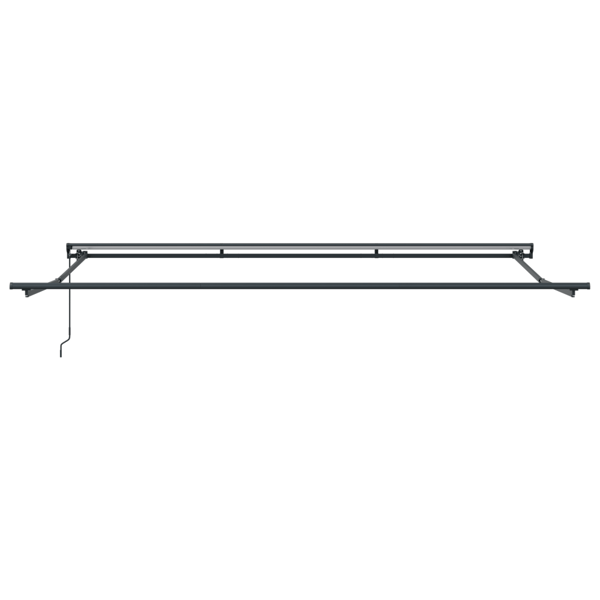 Markisram Gul och Grå 450 × 300 cm Polyester med PU-beläggning