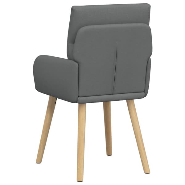 Matstolar 2 pcs Tyg Mörkgrå 60 x 56 x 96 cm