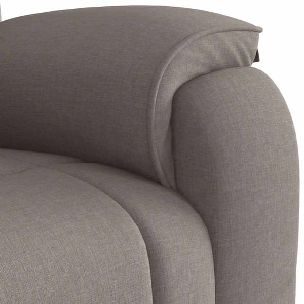 Reclinerfåtölj taupe tyg