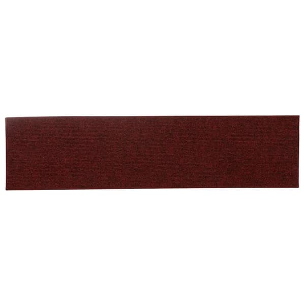 Trappmattor självhäftande 30 st 76x20 cm bordeauxröd rektangulär