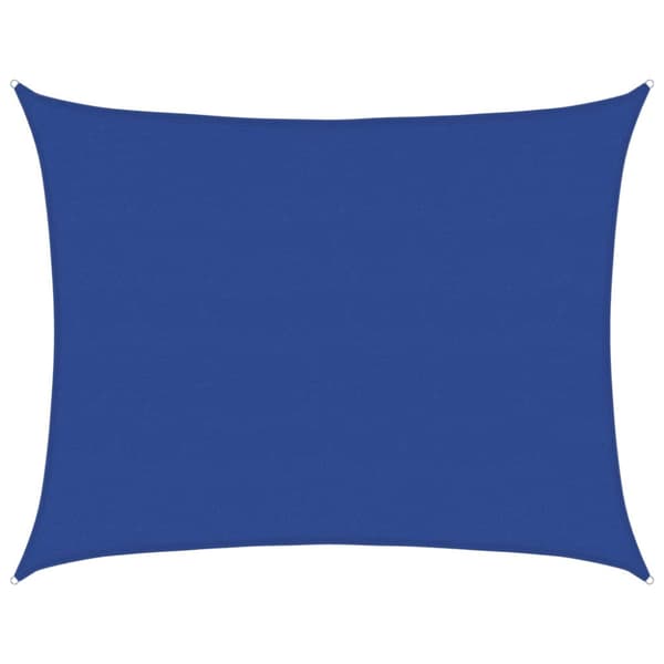 Solsegel 160 g/m² rektangulär blå 6x7 m HDPE