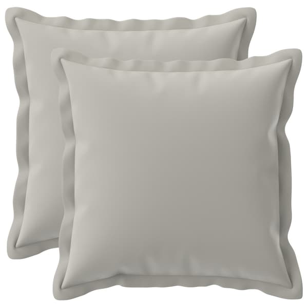 Kuddöverdrag 2 st HOUTEN Grå 50 x 50 cm Polyester