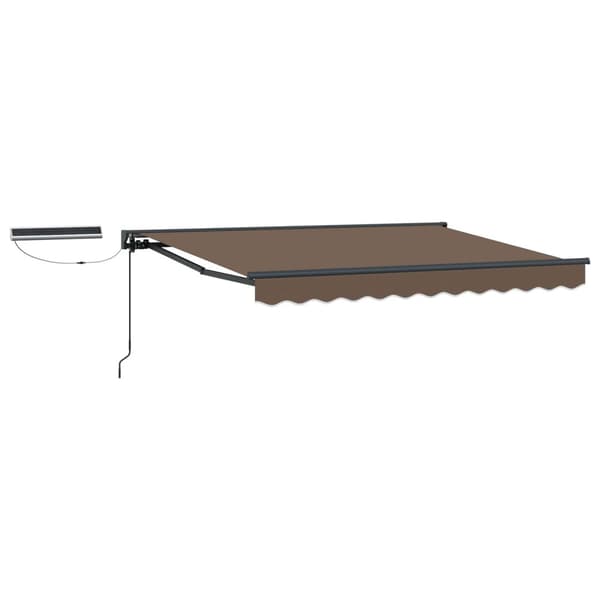 Elektrisk Retraktabel Markis Taupe 4 × 3 m