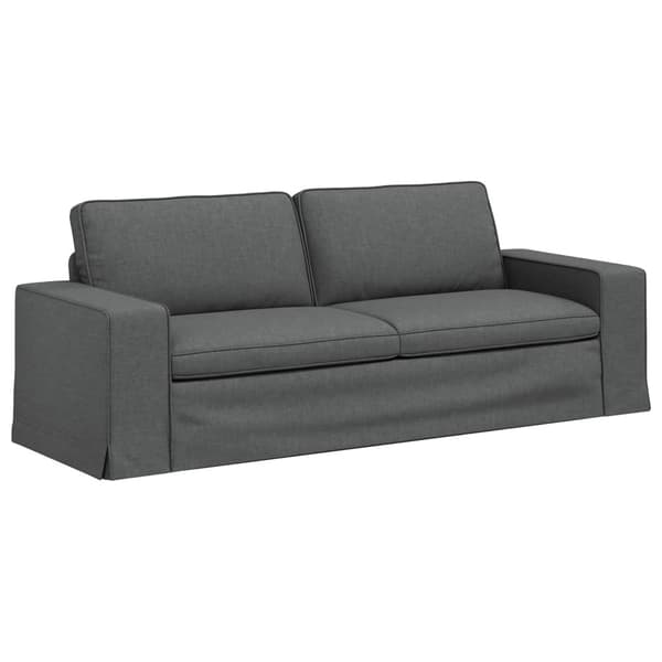 Soffset 2 pcs Mörkgrå 182 x 80 x 82 cm tyg