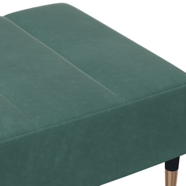 Fotpall mörkgrön 77x55x31 cm sammet
