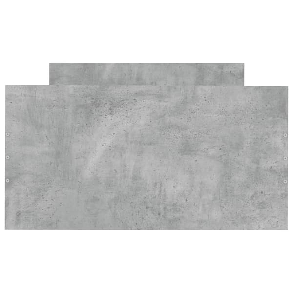 Sängram betonggrå 75x190 cm konstruerat trä
