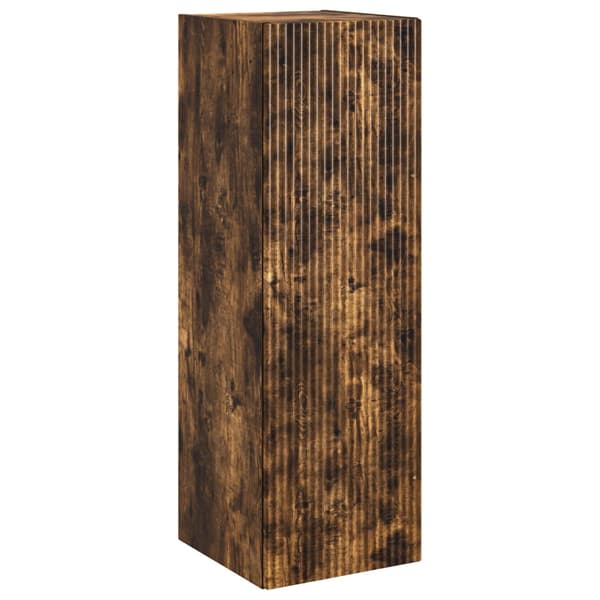 Badrumsskåpsset 5 st Rökt ek Konstruerat trä