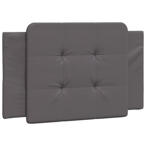 Bed Frame with LED without Mattress "Zadar" Grey 90x200 cm