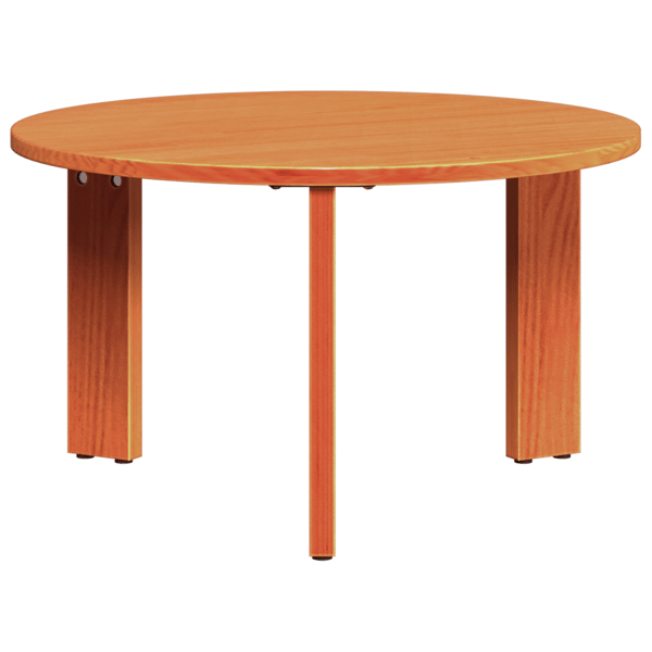 Kaffeebord 2 pcs Vaxbrun Massivt tallträ