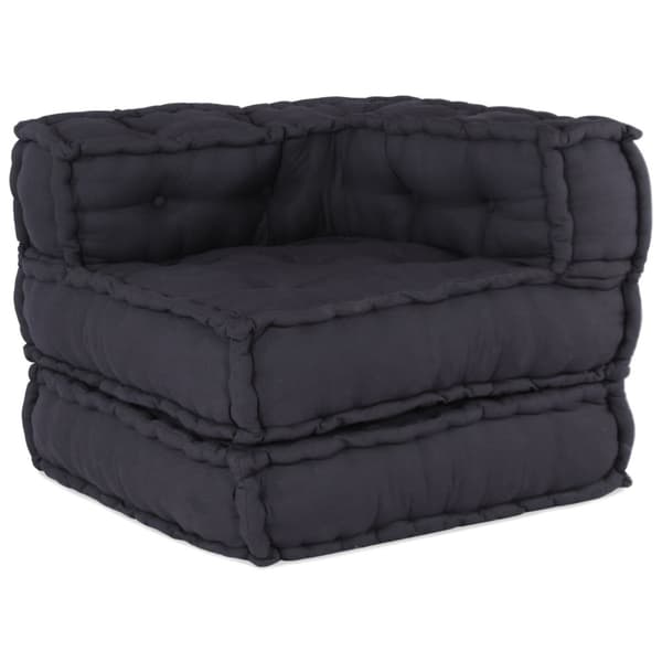 Modulsofa enhet 2 pcs Antracit 140 x 70 x 56 cm Tyg