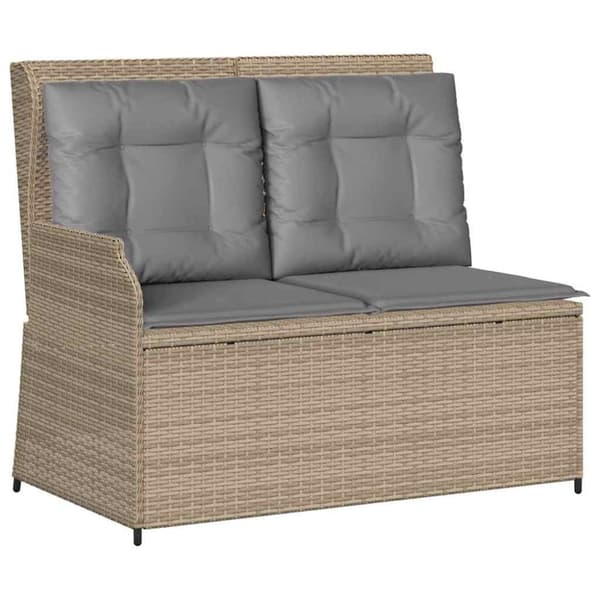 Trädgårdsbänk Beige konstrotting