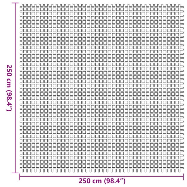 Tältmatta Antracit 250 x 250 cm Polyester