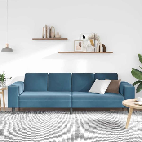 Vardagsrumsoffa Blå 250 x 77 x 76 cm