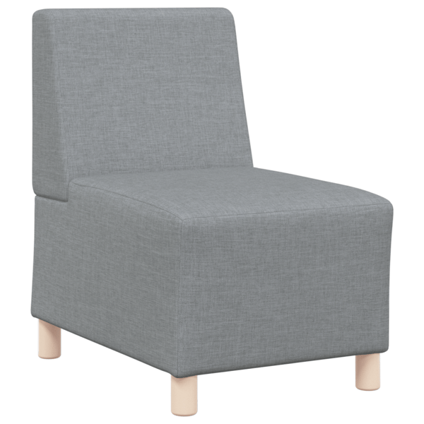 Modulsofa utan armstöd 3 st Ljusgrå tyg