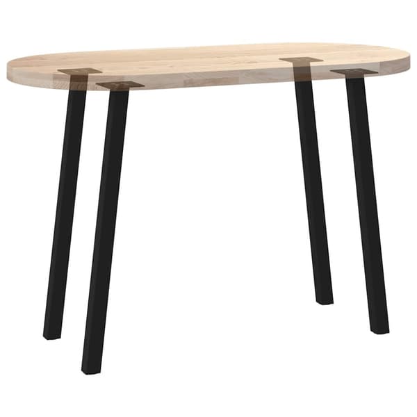 Konsolbordsben 4 st svarta 72 cm stål