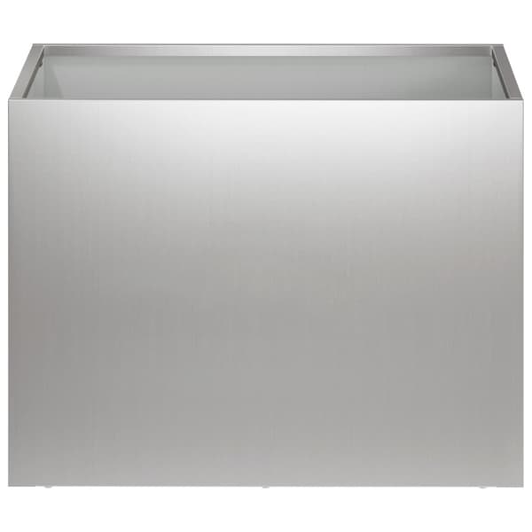 Trädgårdsplanterare Silver 40 x 30 x 30 cm Galvaniserat stål