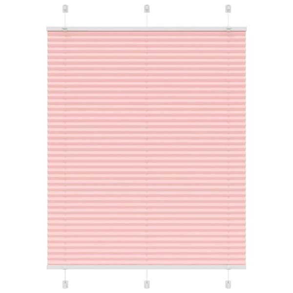 Plisserad persienn rosa 105x100 cm tyg bredd 104,4cm polyester