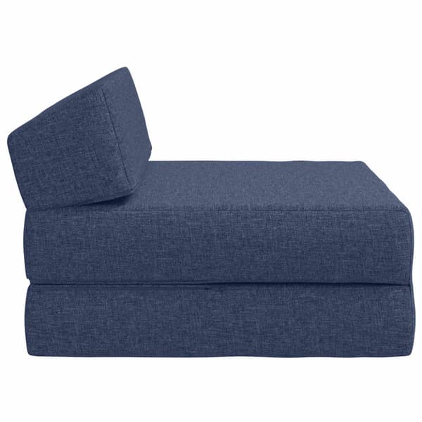 Fällbar Soffbed Blå 60 x 70 x 41 cm Tyg